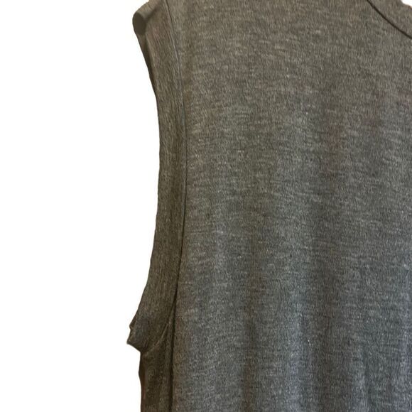 Sleeveless Maxi Dress Casual Long Tank Dress Gray Comfy Loungewear - Picture 2 of 6